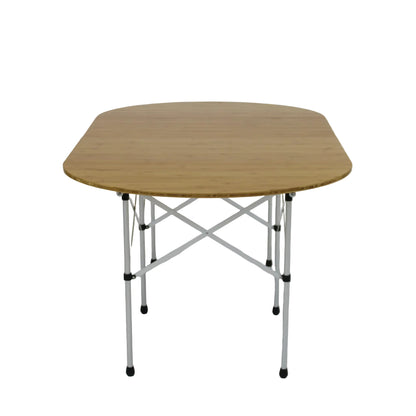フォールディングテーブルオーバル竹 (LV-231)