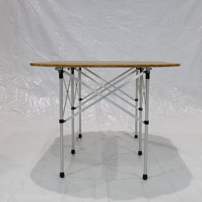 フォールディングテーブルオーバル竹 (LV-231)