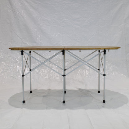 フォールディングテーブルオーバル竹 (LV-231)