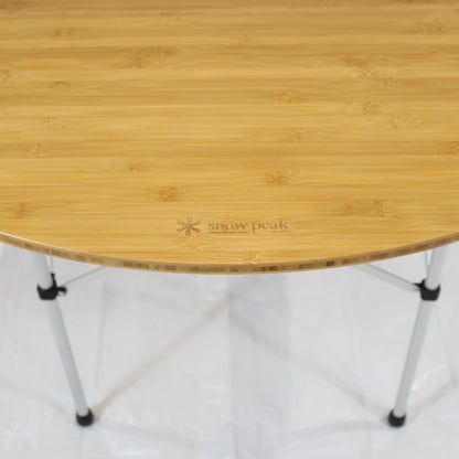 フォールディングテーブルオーバル竹 (LV-231)