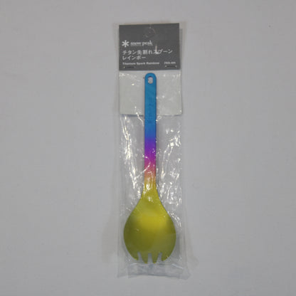 チタン先割レスプーン レインボー (FES-404)