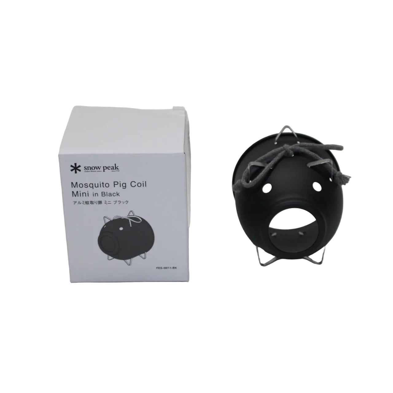 ｱﾙﾐ蚊取り豚ﾐﾆﾌﾞﾗｯｸ (FES-087-1-BK)