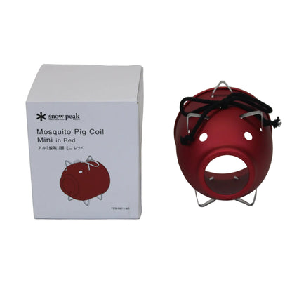 ｱﾙﾐ蚊取り豚ﾐﾆ ﾚｯﾄﾞ (FES-087-1-RD)