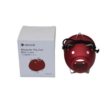 ｱﾙﾐ蚊取り豚ﾐﾆ ﾚｯﾄﾞ (FES-087-1-RD)