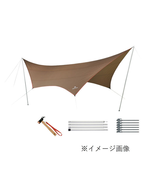 HDタープ“シールド”・ヘキサ（L）Proセット [6人用] (TP-862S)